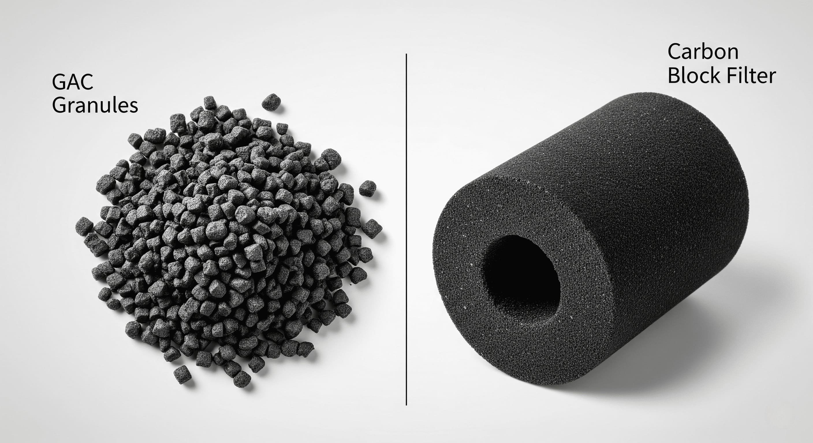 Comparison of GAC and carbon block filters